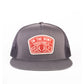 Charcoal/Coal Patch Trucker Cap (Flat Bill)