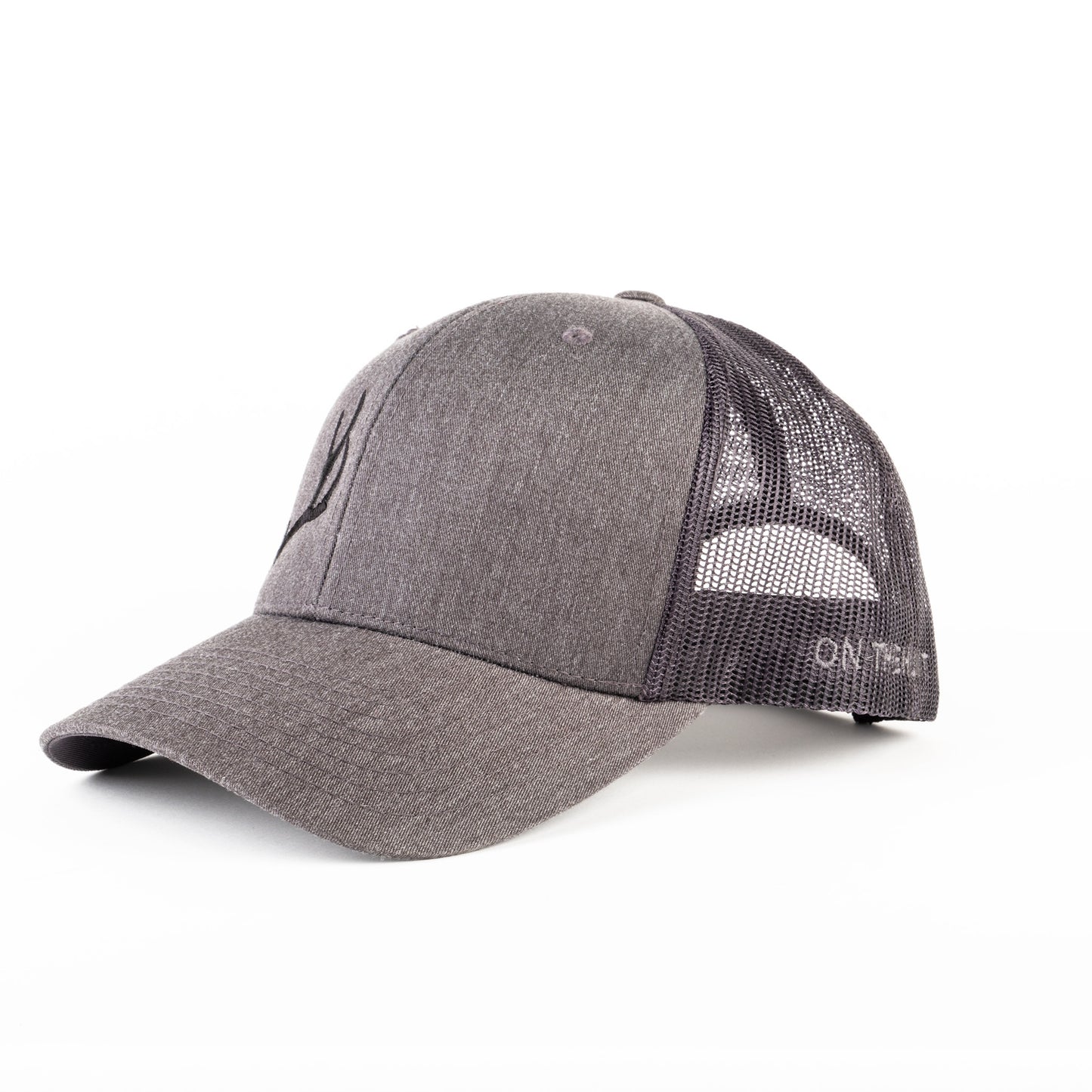 Charcoal/CoalEmbroidered Open Antler Trucker Cap