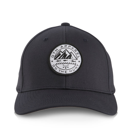 Dark Navy Mountain Badge Flex Fit Cap