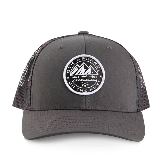 Charcoal Mountain Badge trucker cap