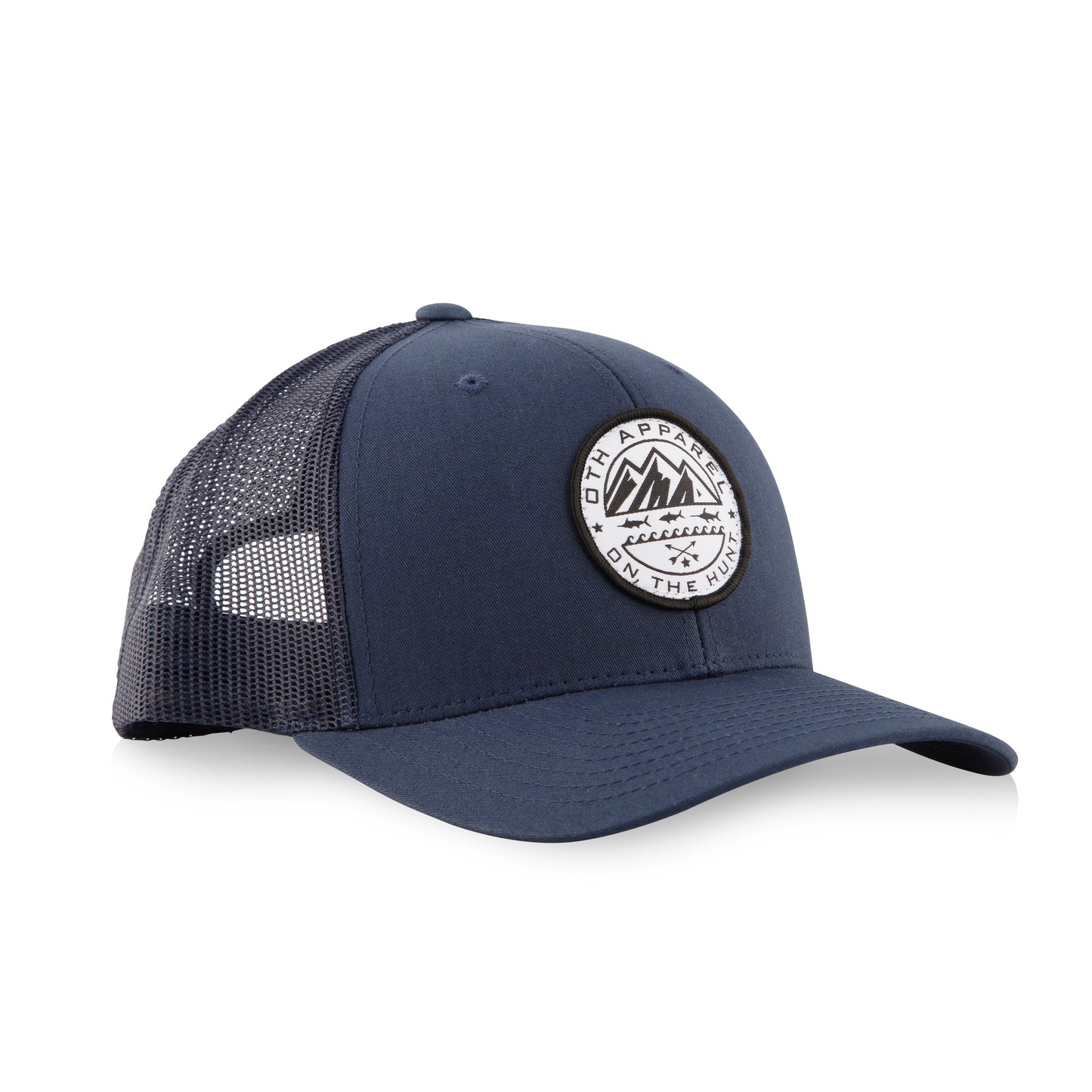 Navy Mountain Badge Trucker Cap